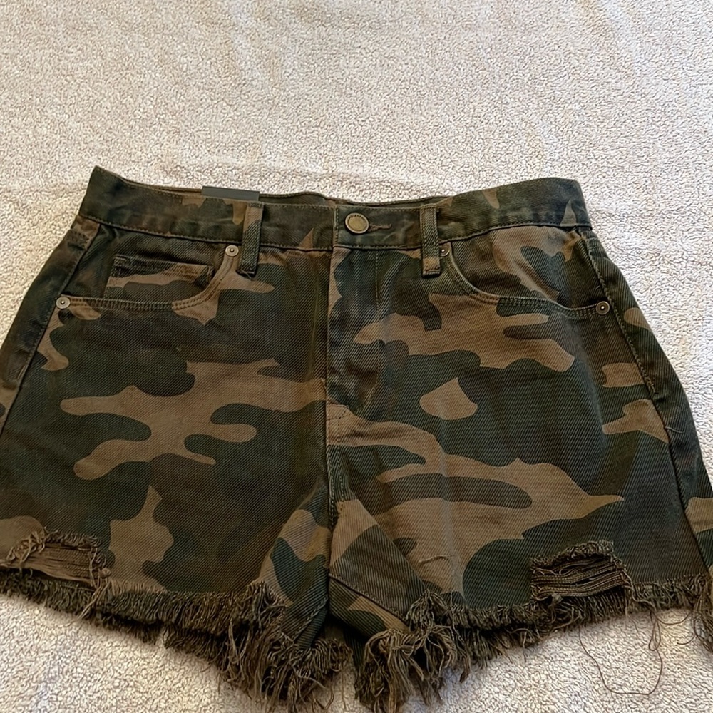 Camo THE BARROW Vintage high waist shorts